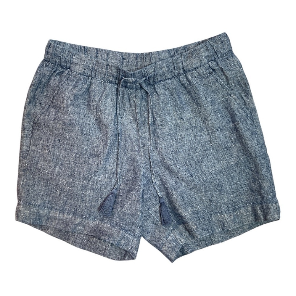 Talbots Drawstring Washed Linen Shorts - image 4